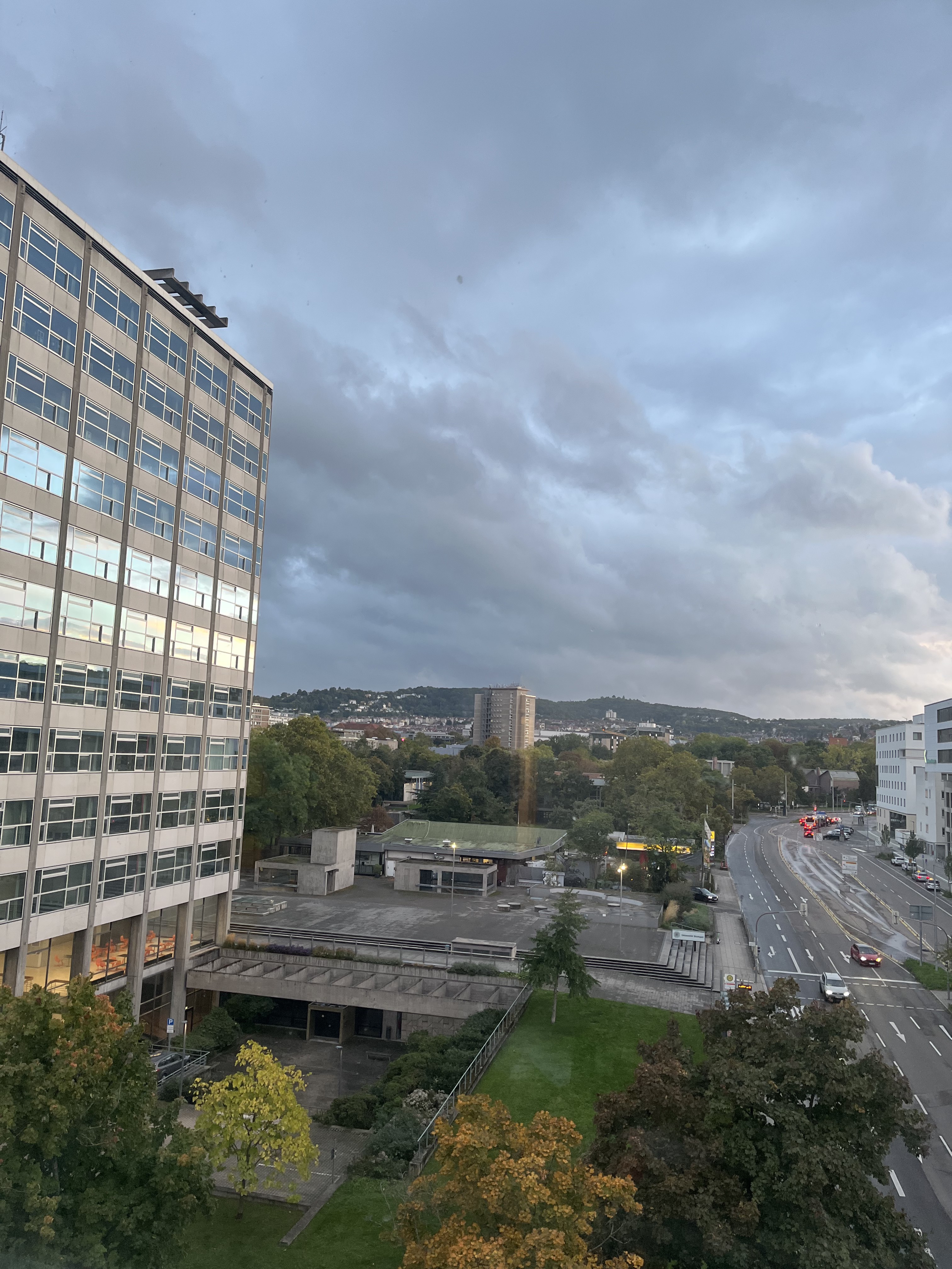 Autumn evening from the office