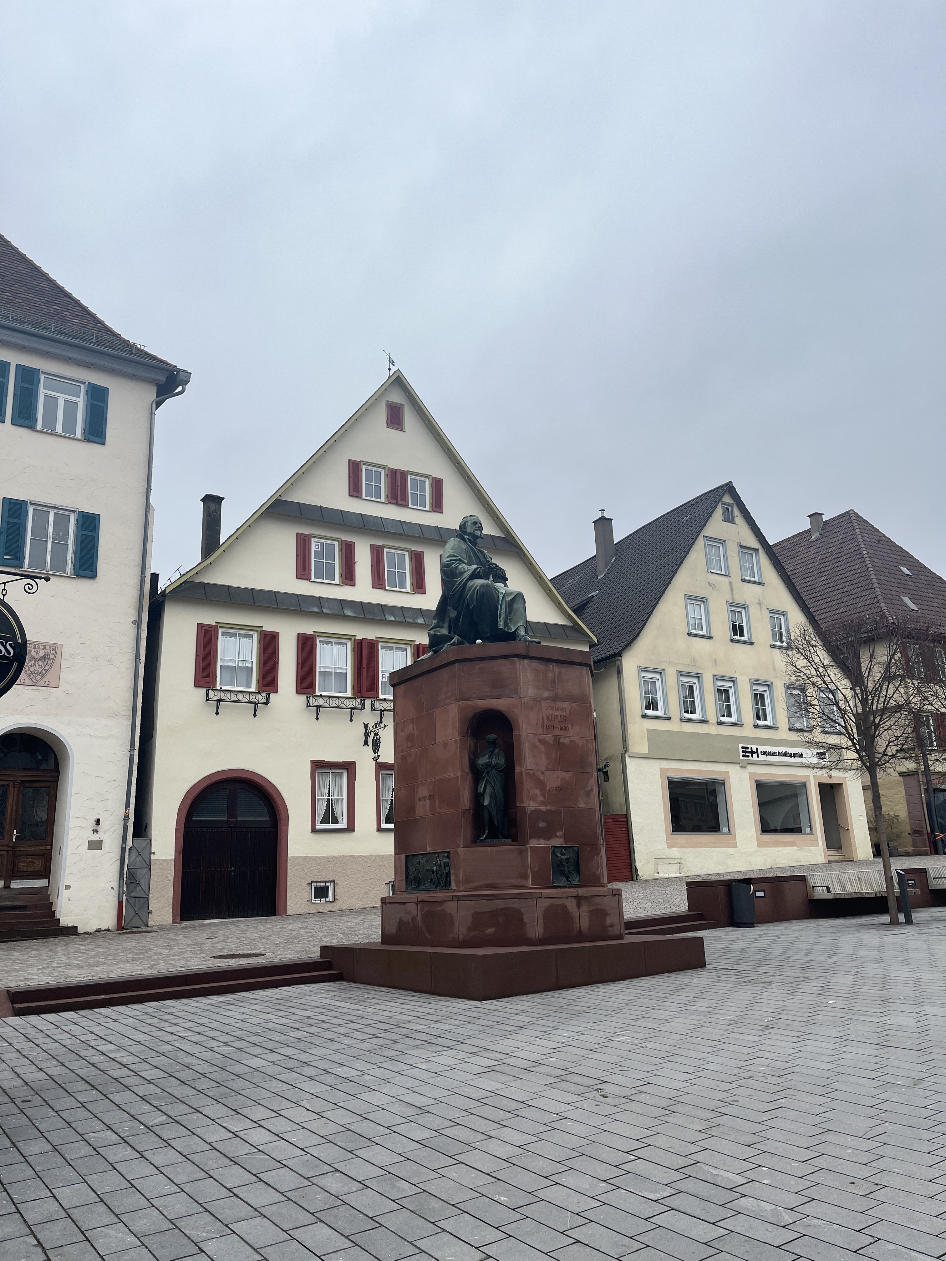 Kepler statue at city square of Weil der Stadt