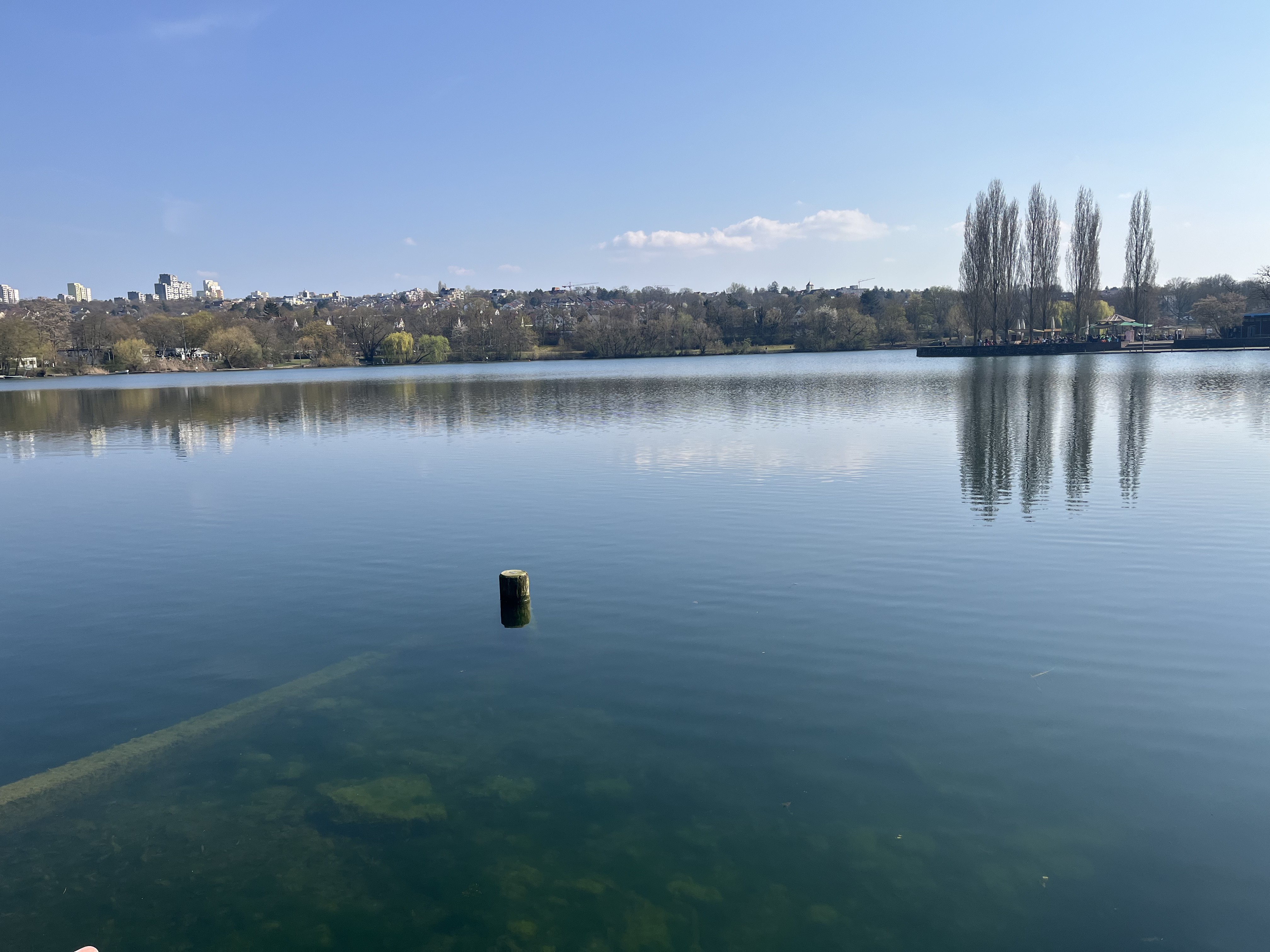 Nice lake along the banks of Neckar